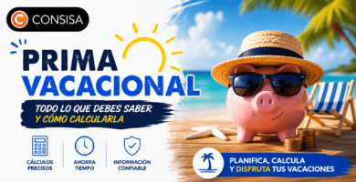 Prima vacacional: cómo se calcula el 25% sobre tus días de vacaciones.