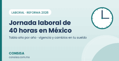 Jornada laboral de 40 horas en México: tabla de reducción año por año - CONSISA