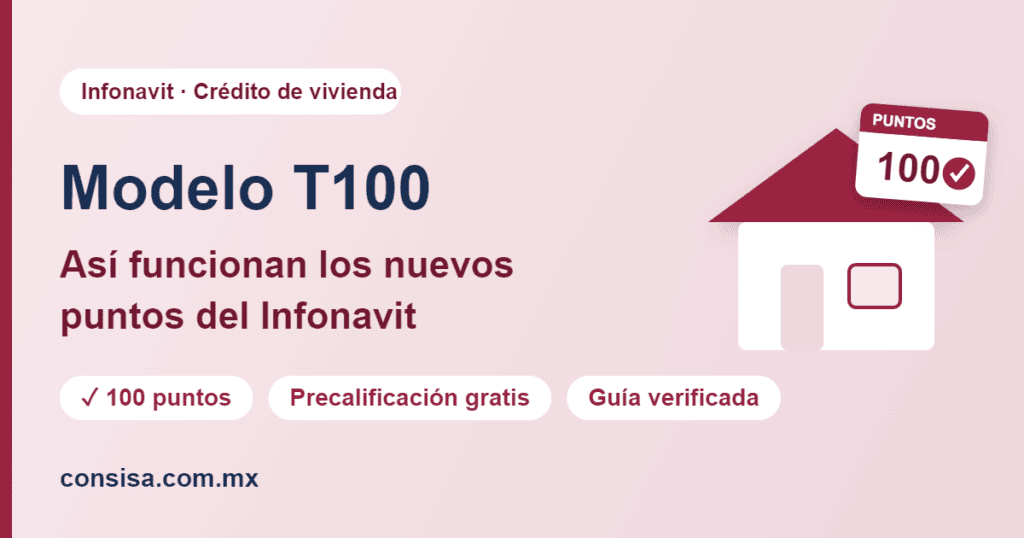 Modelo T100 Infonavit: cómo funcionan los nuevos puntos para el crédito de vivienda