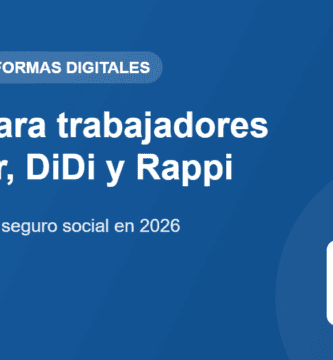 IMSS para trabajadores de plataformas digitales Uber, DiDi y Rappi