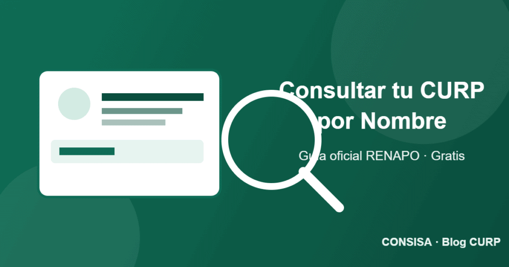 Consultar tu CURP por nombre en el portal oficial de RENAPO